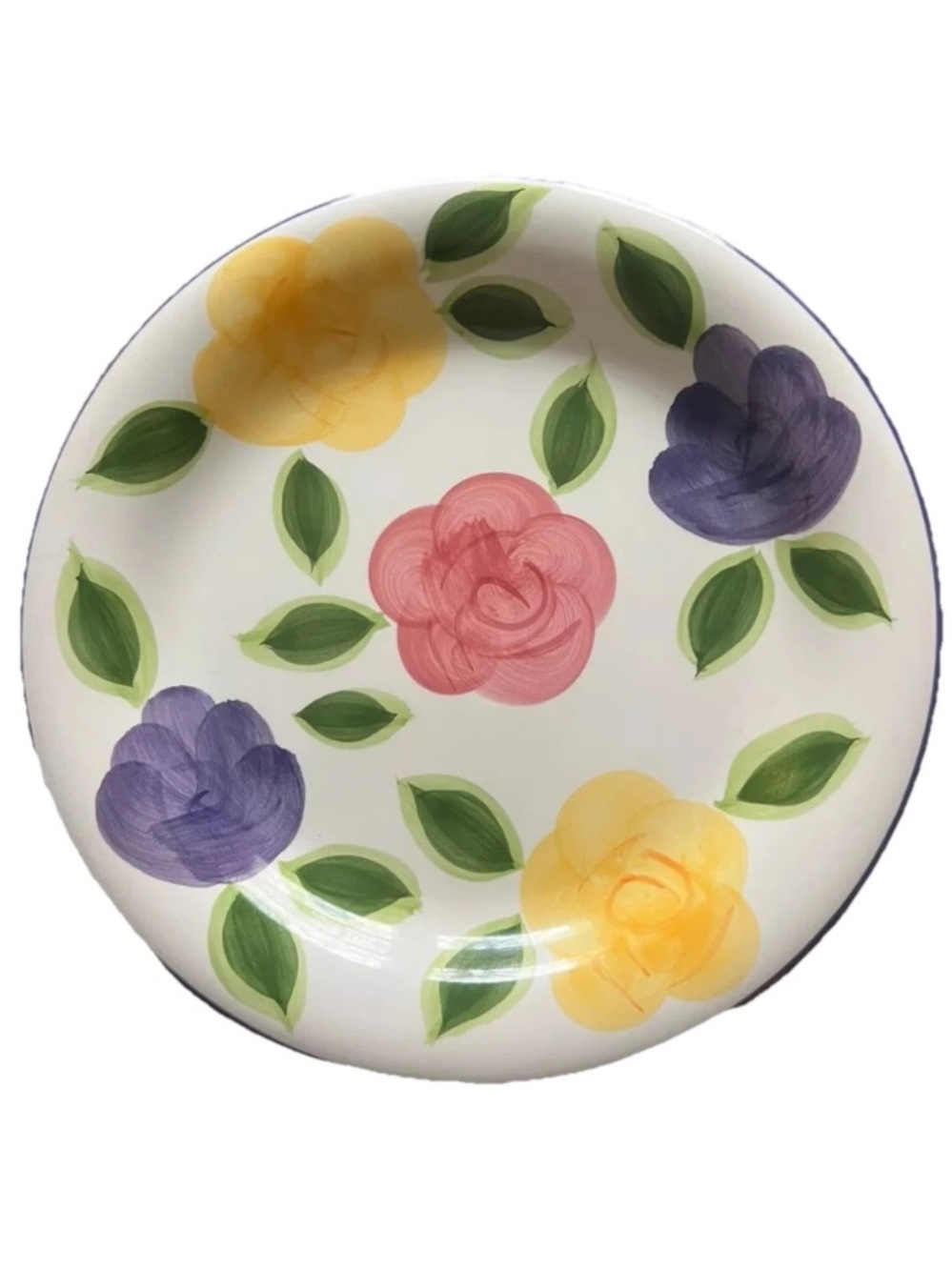 Flora Di Roma Rosa Hand Painted Dinner Plate! Tabletops Unlimited. Discontinued.